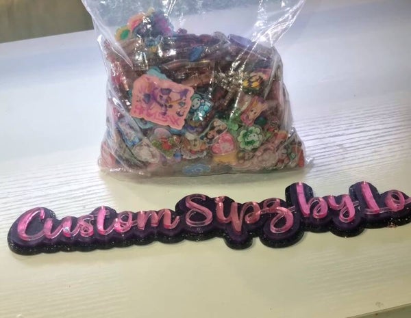 Acrylic charms bag bundle