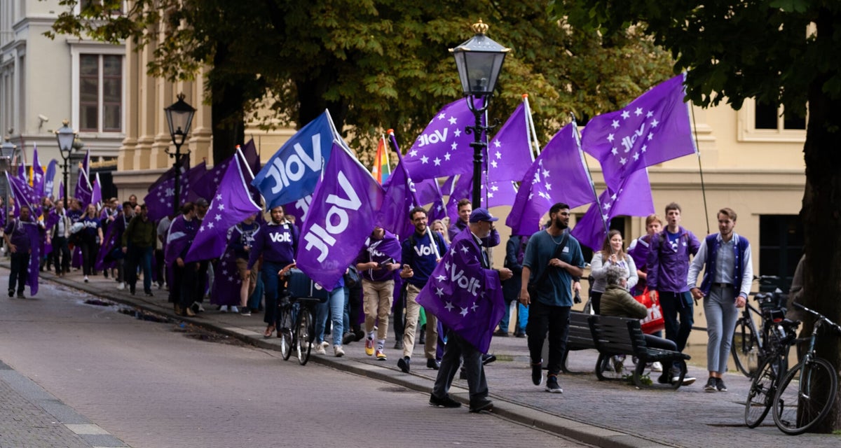 Reinier van Lanschot Volt lijsttrekker Europese Verkiezingen / Volt