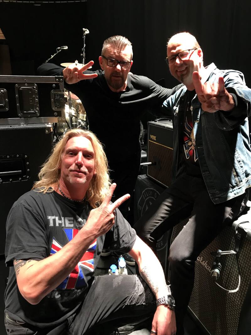 w/ BD and Leo &#039;on stage&#039; after the soundcheck