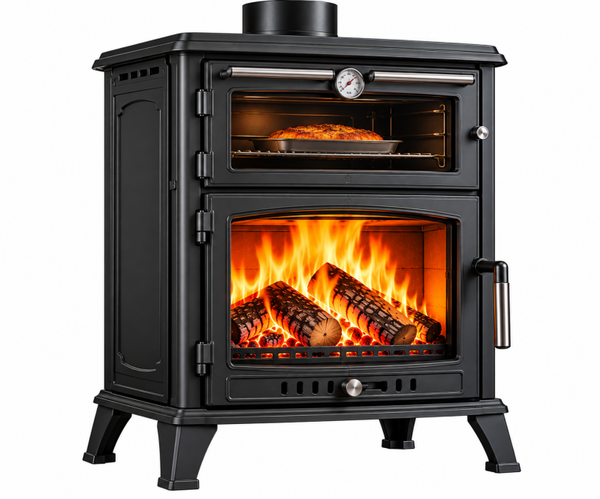 Poêle à bois avec four – 7 kW