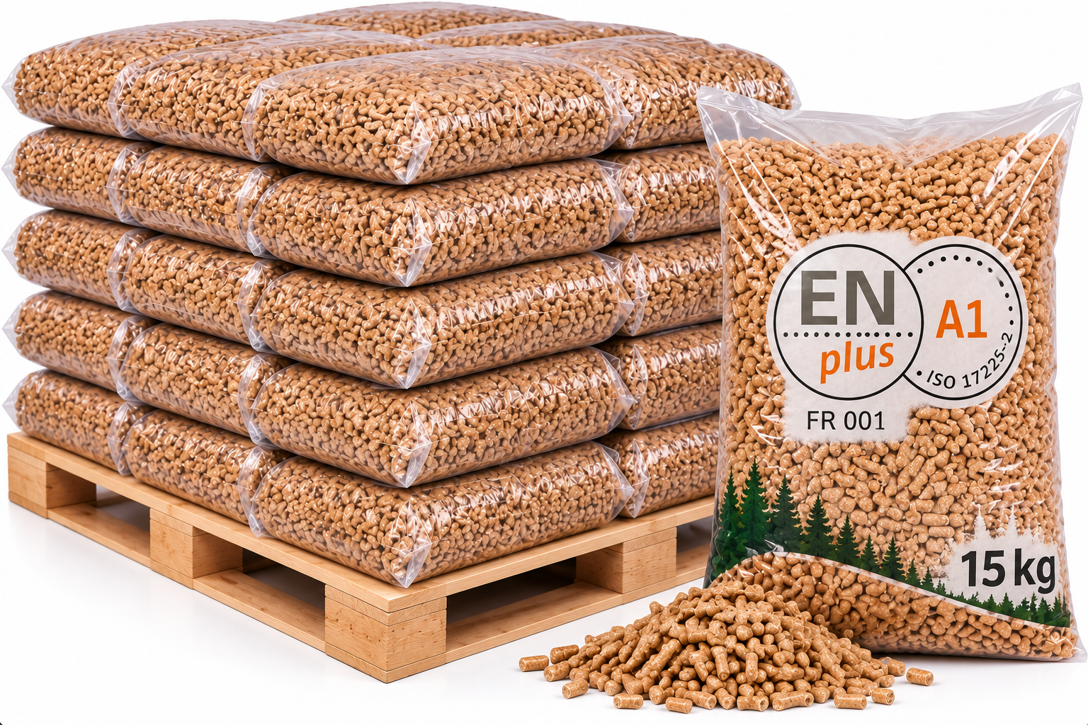 Granulés ENplus A1 – Sac 15 kg
