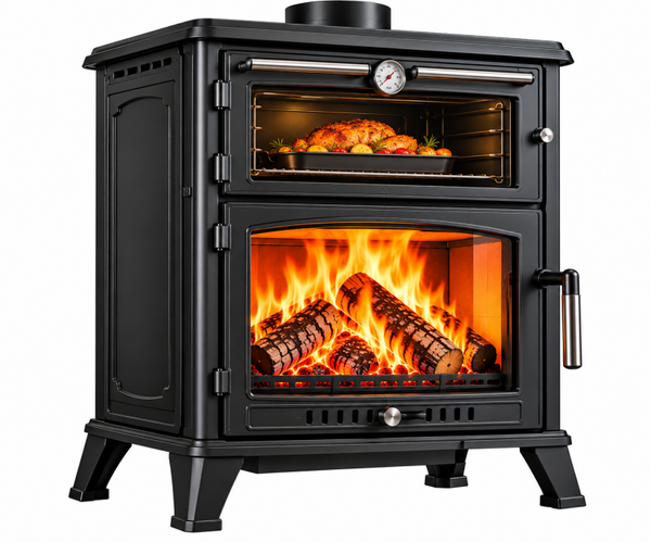 Poêle à bois avec four – 12 kW