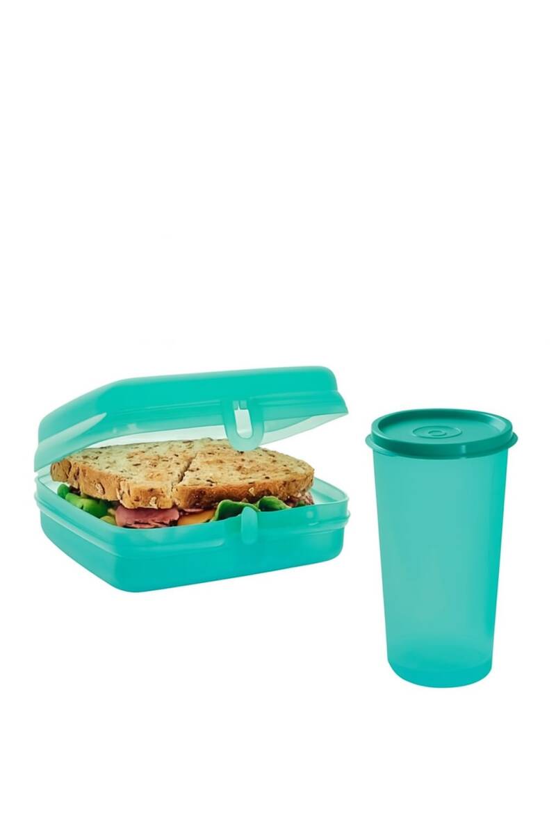 Tupperware to Go Maxi-Twin türkis Minions Brotdose Box Lunchbox