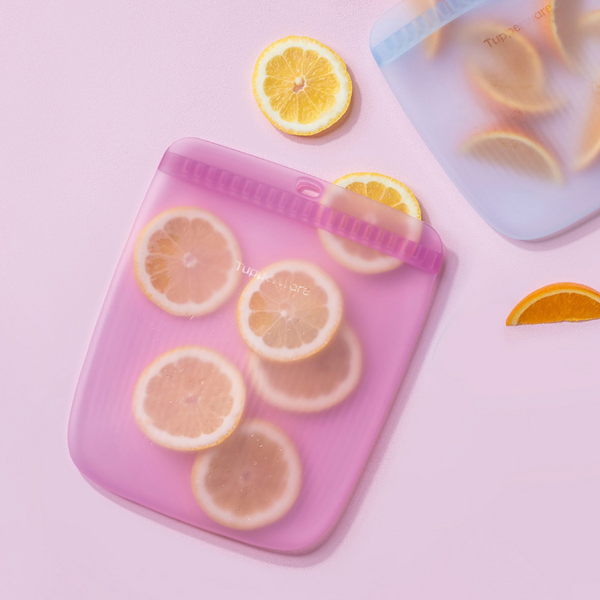 Tupperware Siliconen Slim Bag L roze / Ultimate Silicone Slim Bag L