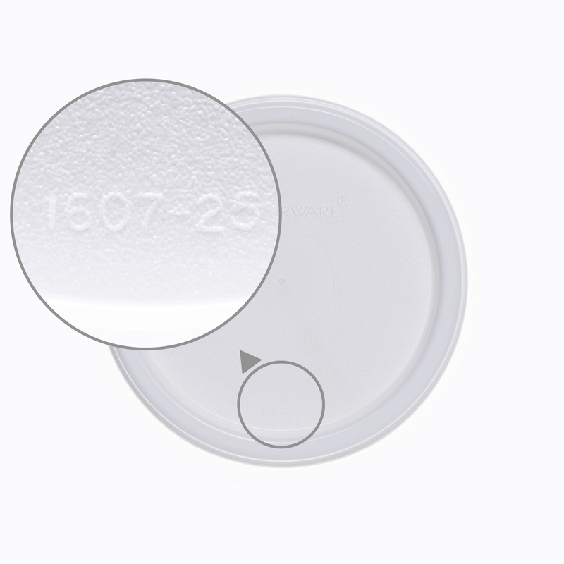 Tupperware deksel voor ruimtespaarders rond