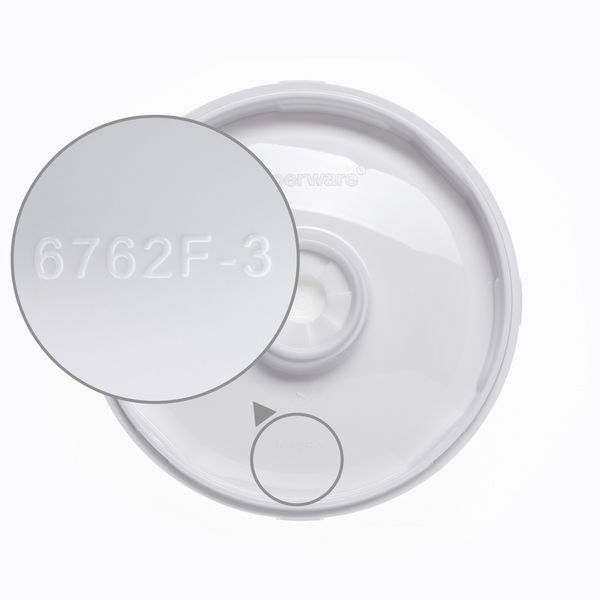 Tupperware onderdeksel (wit) Turbochef / Turbomax (oud model)