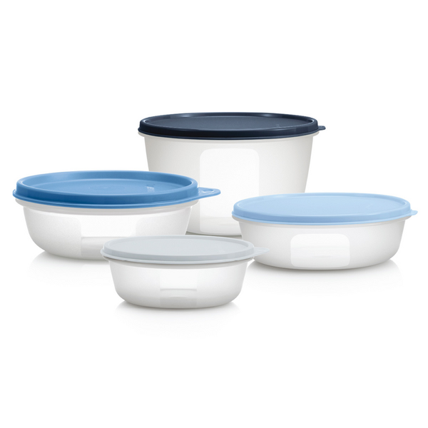 Tupperware Ruimtekommen Set Nieuw model set van 4 / Frische-Quartett / verskwartet