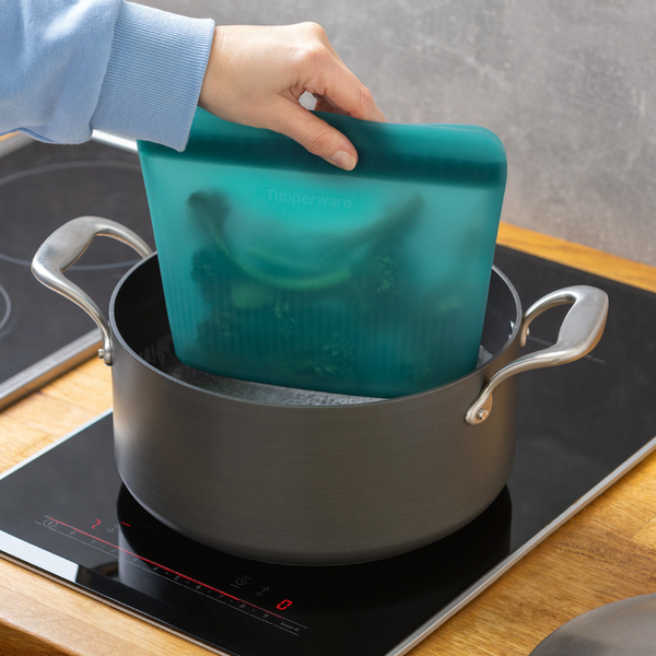 Tupperware Siliconen Bag M groen / Ultimate Silicone Bag M