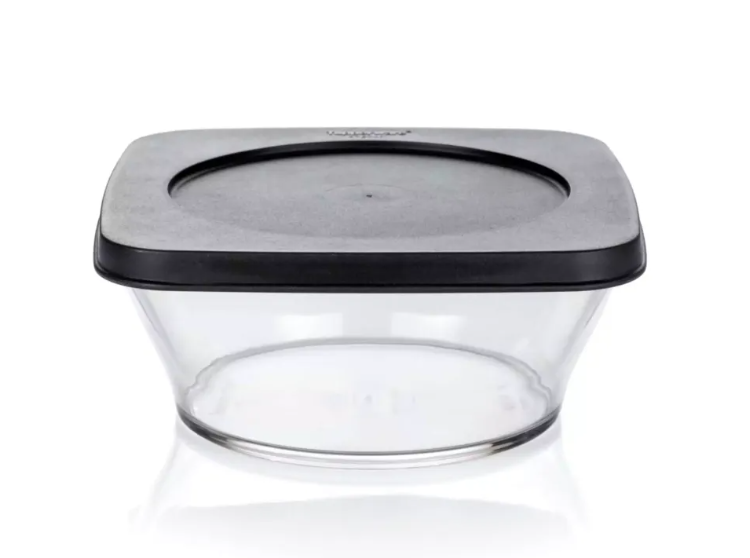 Tupperware Clear Kom Vierkant 620 ml