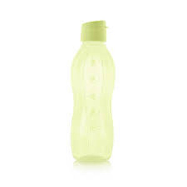 Tupperware Ecofles Klikdop 1ltr met maataanduiding in druppels lime