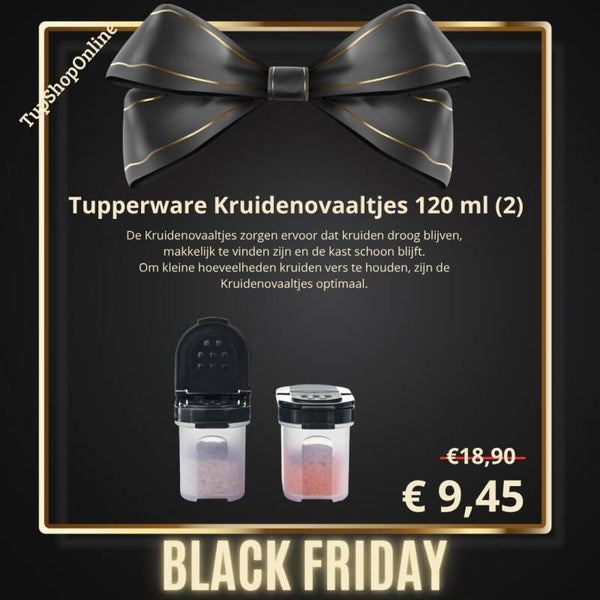 Tupperware Kruidenovaaltjes 120 ml (2) Black Friday