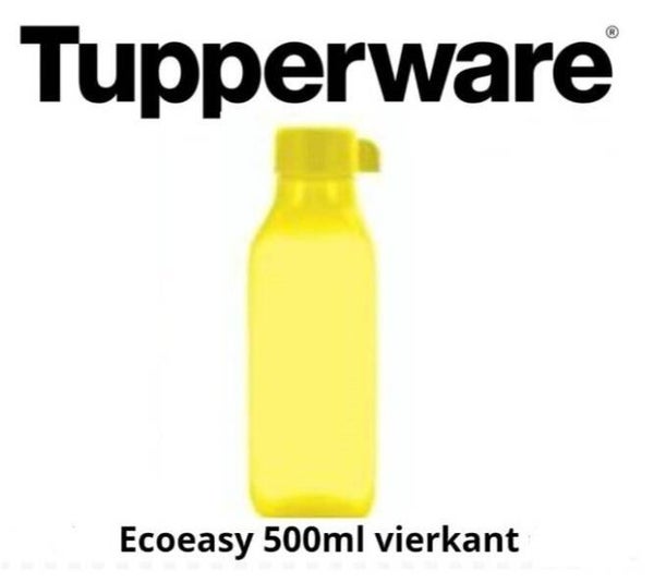 Tupperware Ecofles 500 Vierkant Geel
