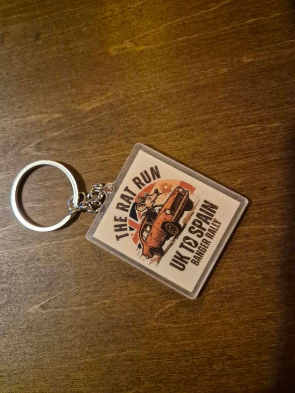 Rat Run Rally Keychain