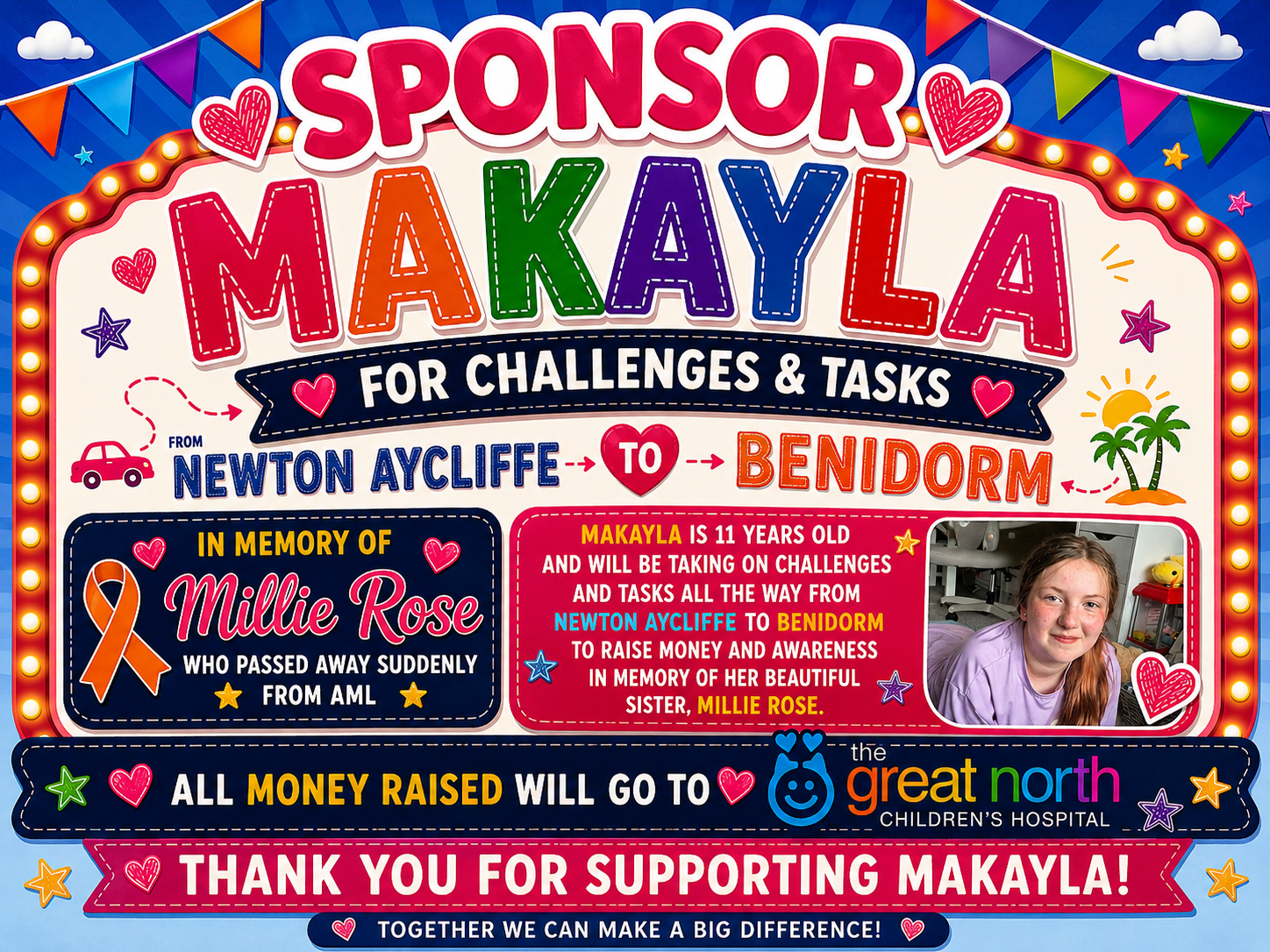 Sponsor Makayla £10