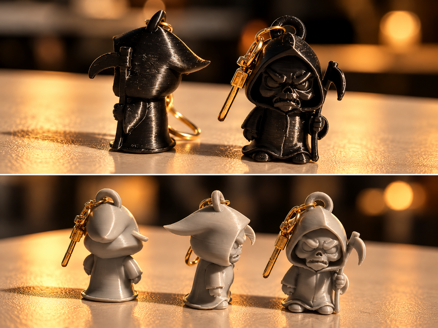 3D PRINTED GRIM REAPER KEYRINGS