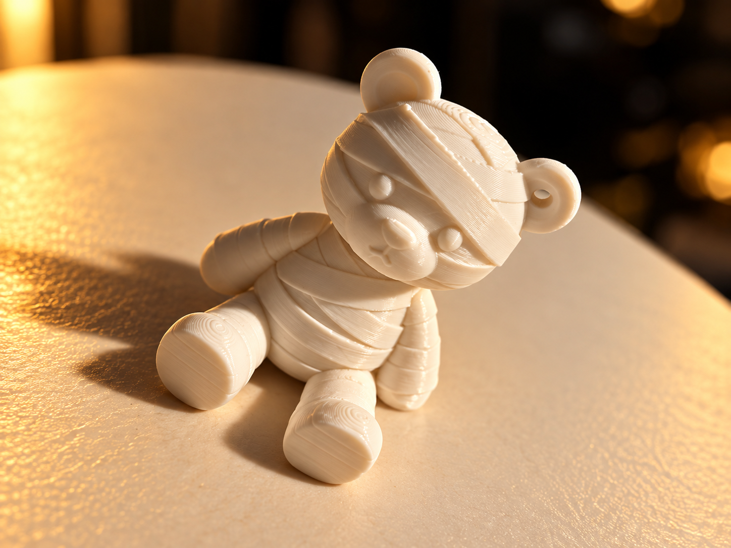 3D PRINTED MUMMY BEAR FIGURE