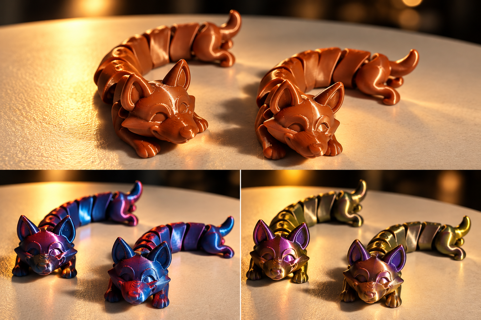 3D PRINTED GERMAN SHEPHERD FIGURES