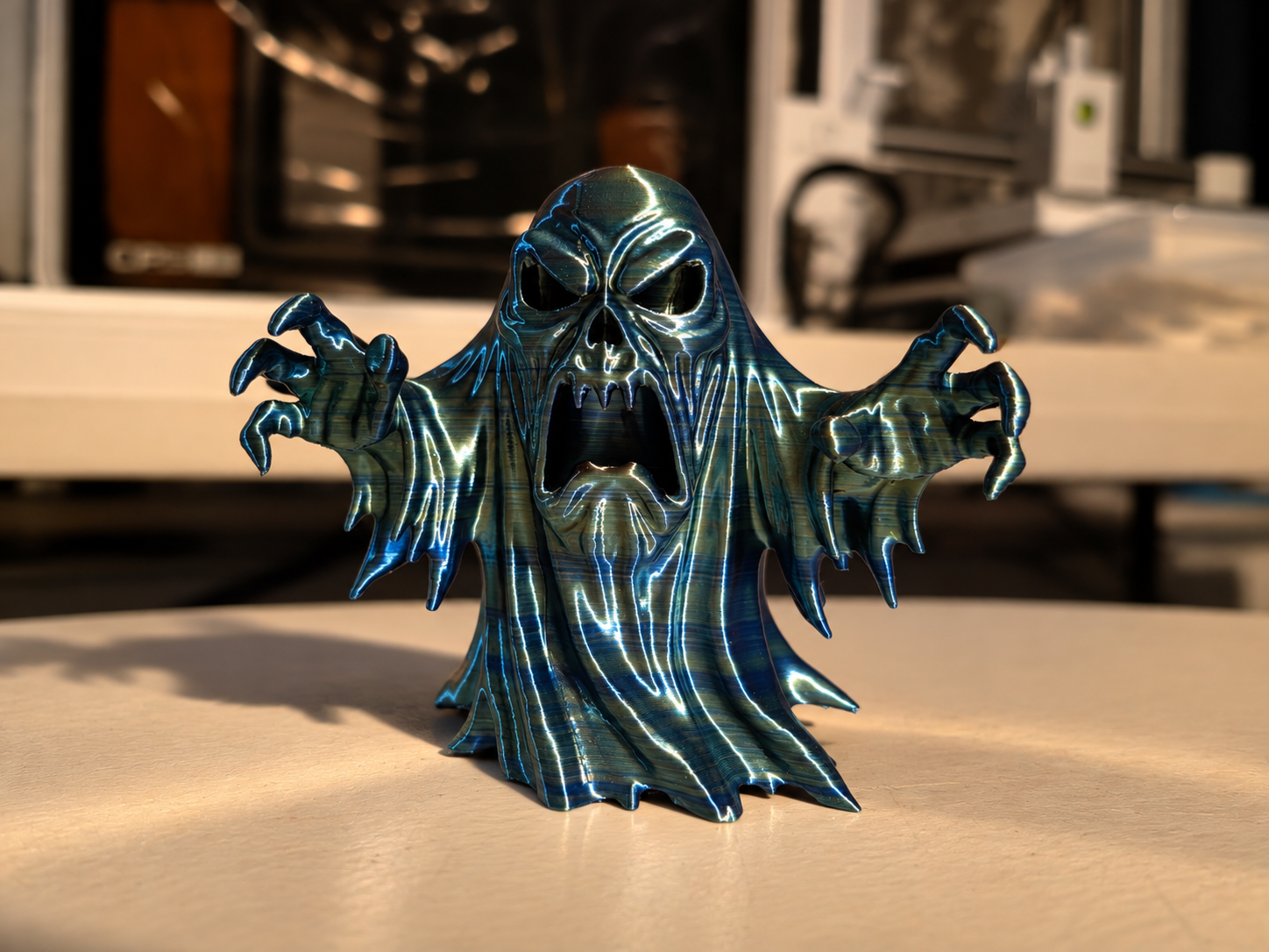 3D PRINTED SPOOKY GHOST FIGURE