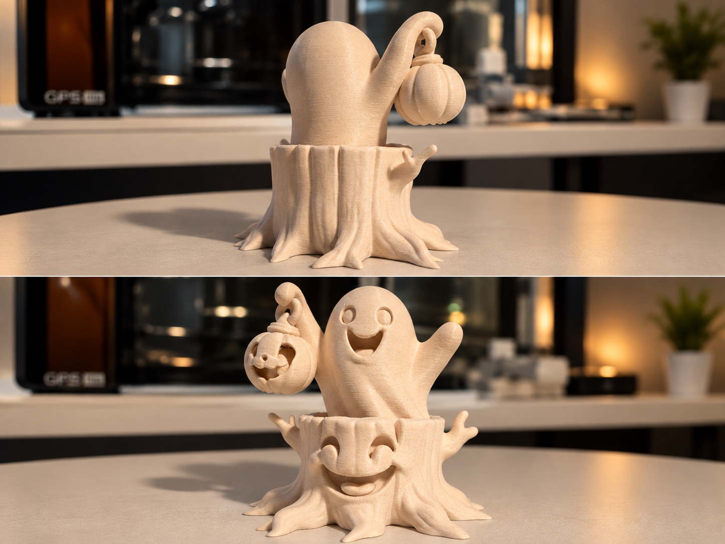 3D PRINTED HALLOWEEN GHOST TREE