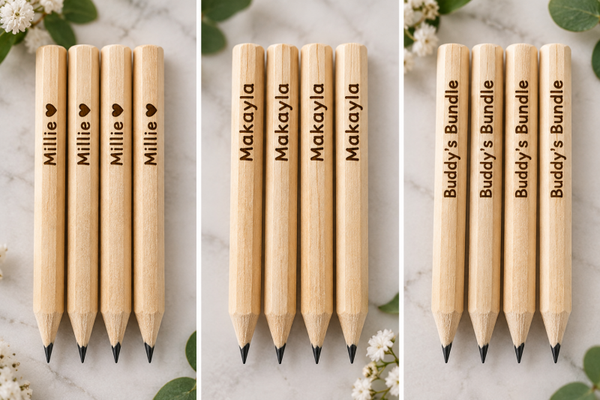 ✏️ Personalised Wooden Pencils – 9cm