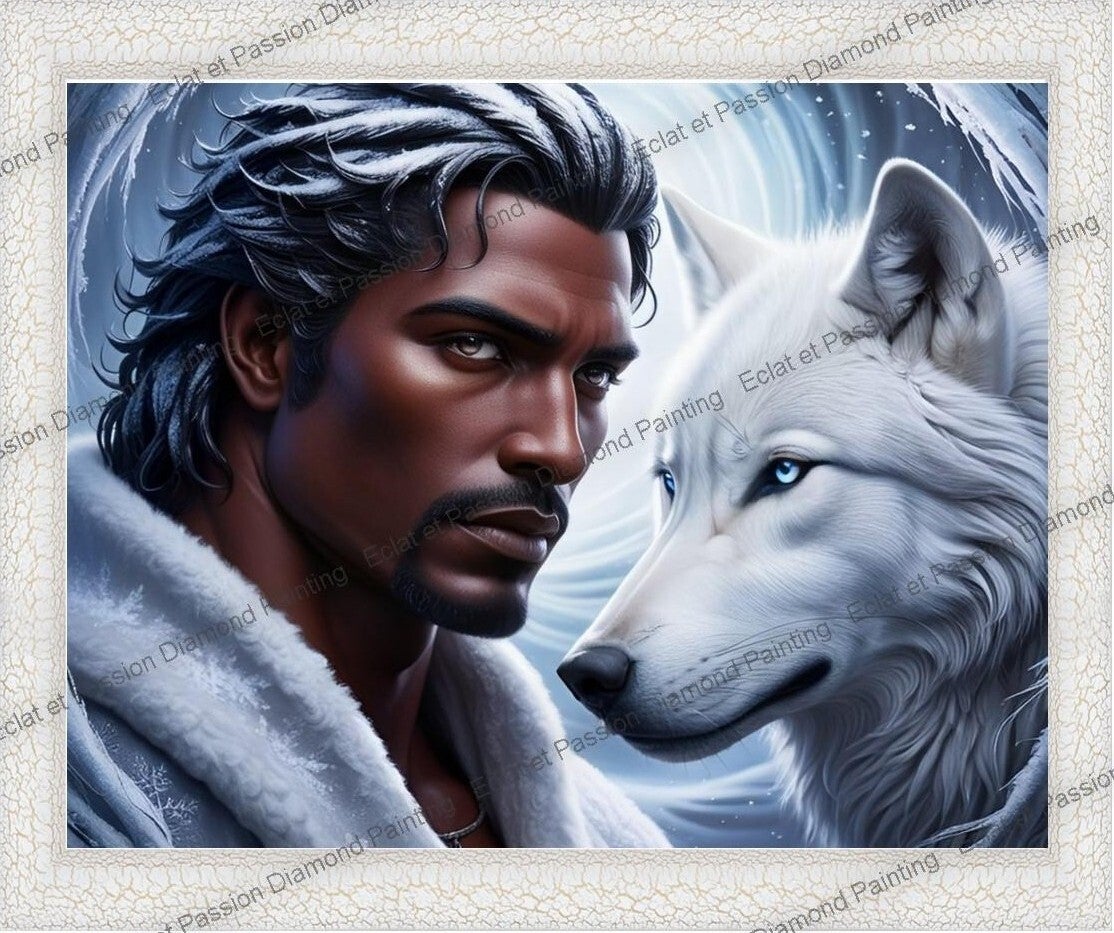 ZURI et son loup blanc