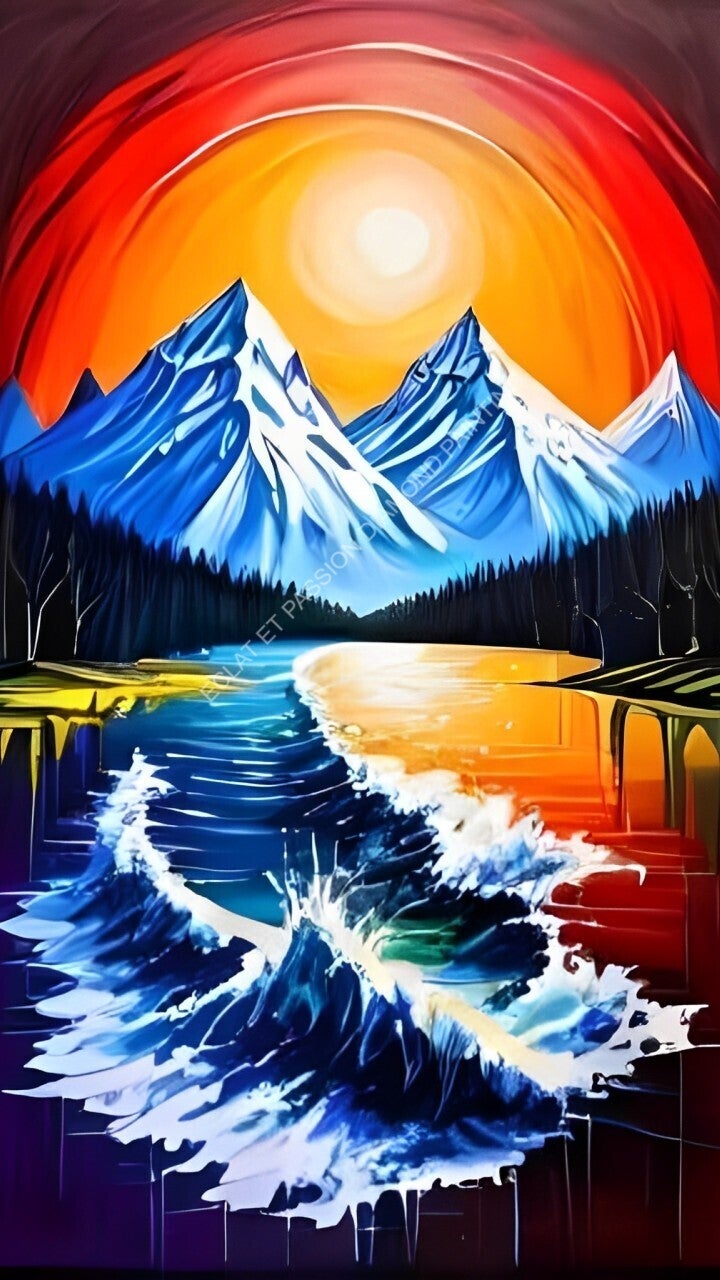 PAYSAGE MONTAGNES ENNEIGEES