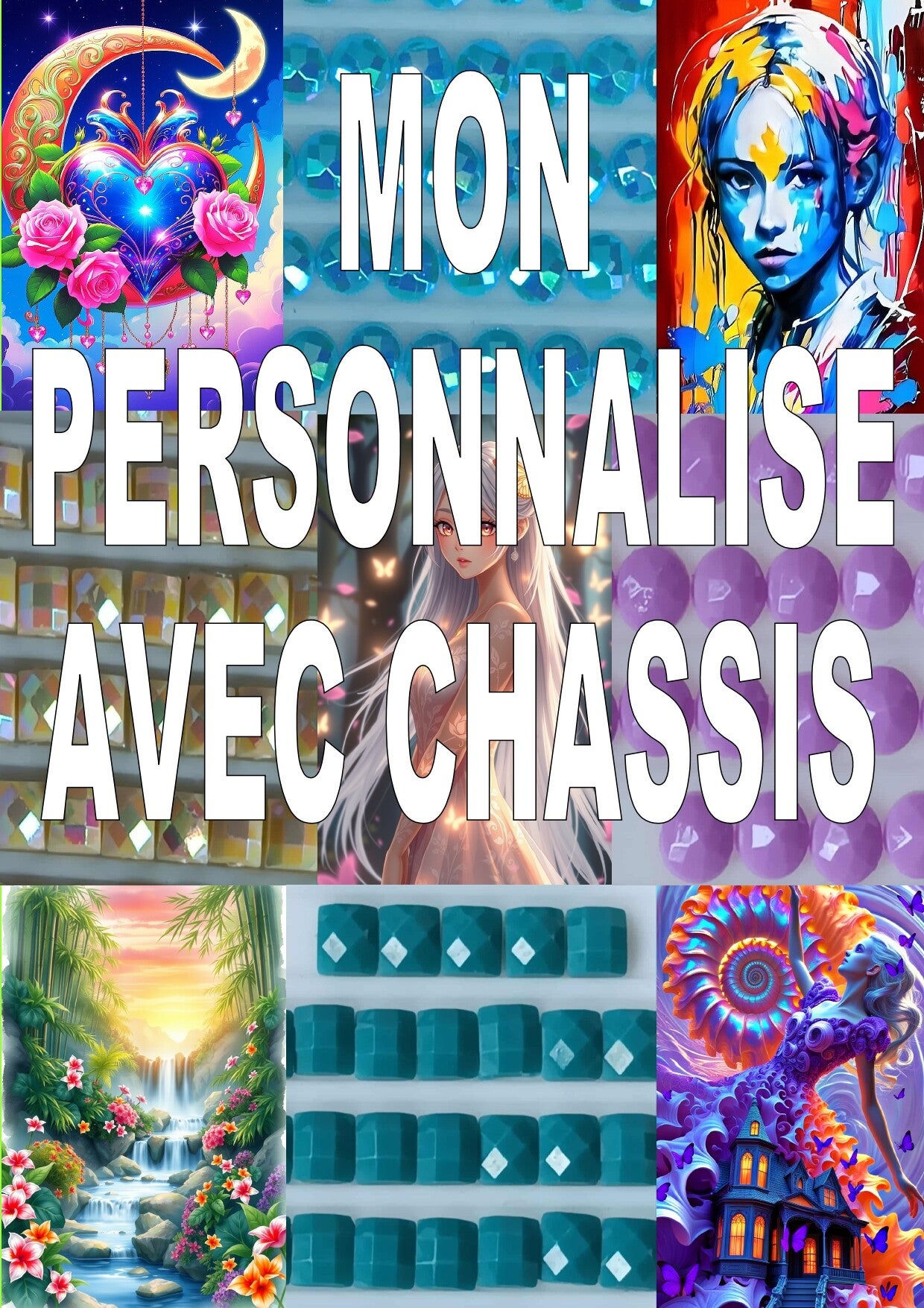 Diamond Painting Personnalisé (avec châssis)