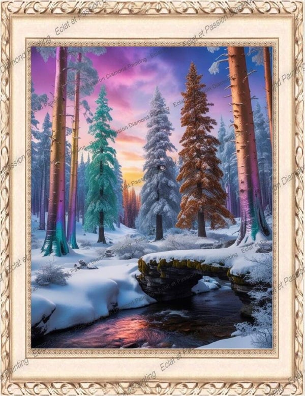FORET DE SAPINS ENNEIGEES
