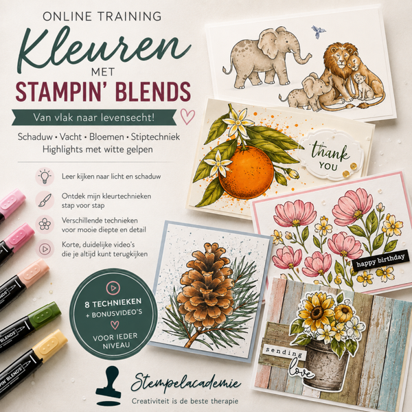 Online training Kleuren met Stampin’ Blends