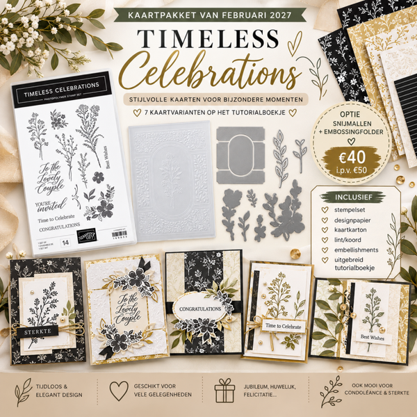 Kaartpakket februari 2027 – Timeless Celebrations