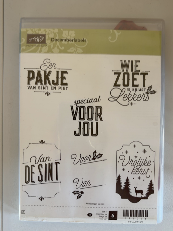 🎄 Decemberlabels – stempelset