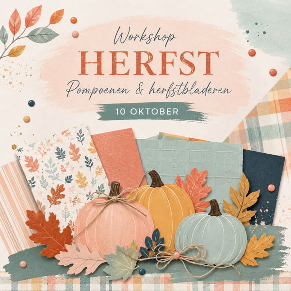 Workshop herfst met pompoenen en herfstbladeren 10/10