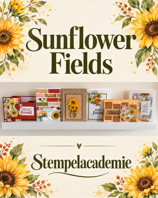 Tutorialboekje Sunflower Fields – 6 kaarten 🌻