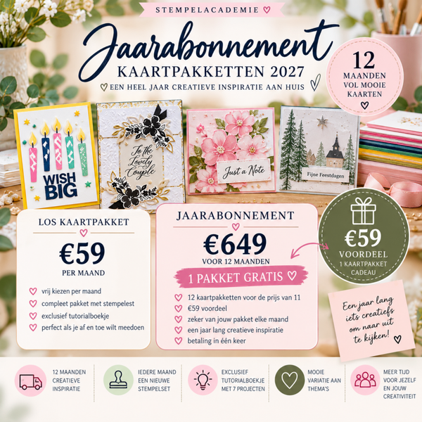Jaarabonnement Kaartpakketten 2027