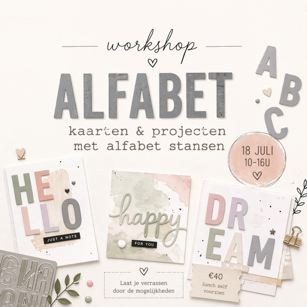 Werken met alfabetstansen- 18/7