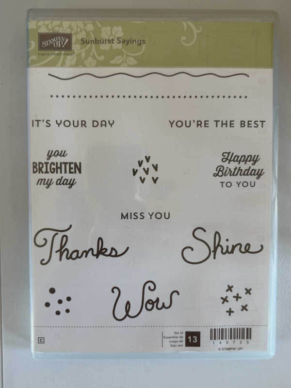 ☀️ Sunburst Sayings – stempelset