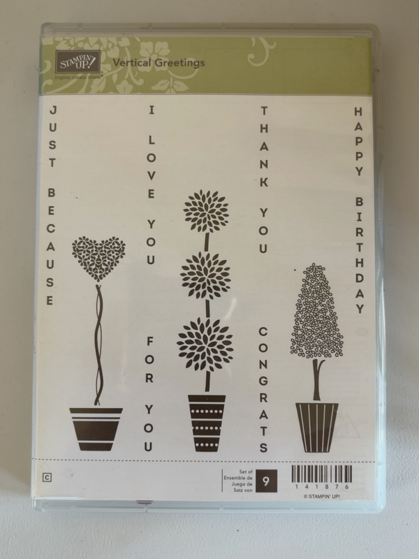🌳 Vertical Greetings – stempelset