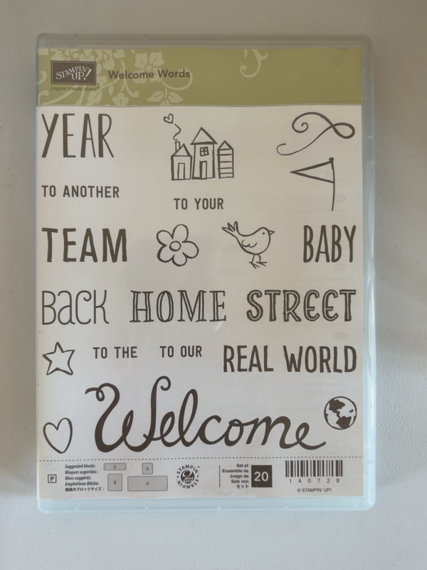 🏡 Welcome Words – stempelset