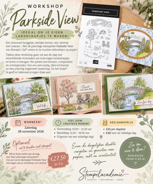 🌿 WORKSHOP PARKSIDE VIEW – CREËER JE EIGEN LANDSCHAPJES! 🌿
