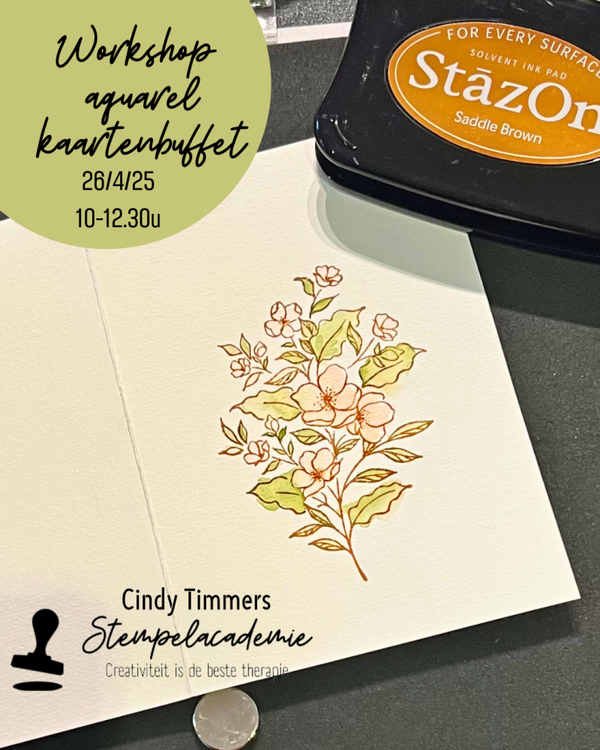 Kaartenbuffet aquareltechnieken 26/4