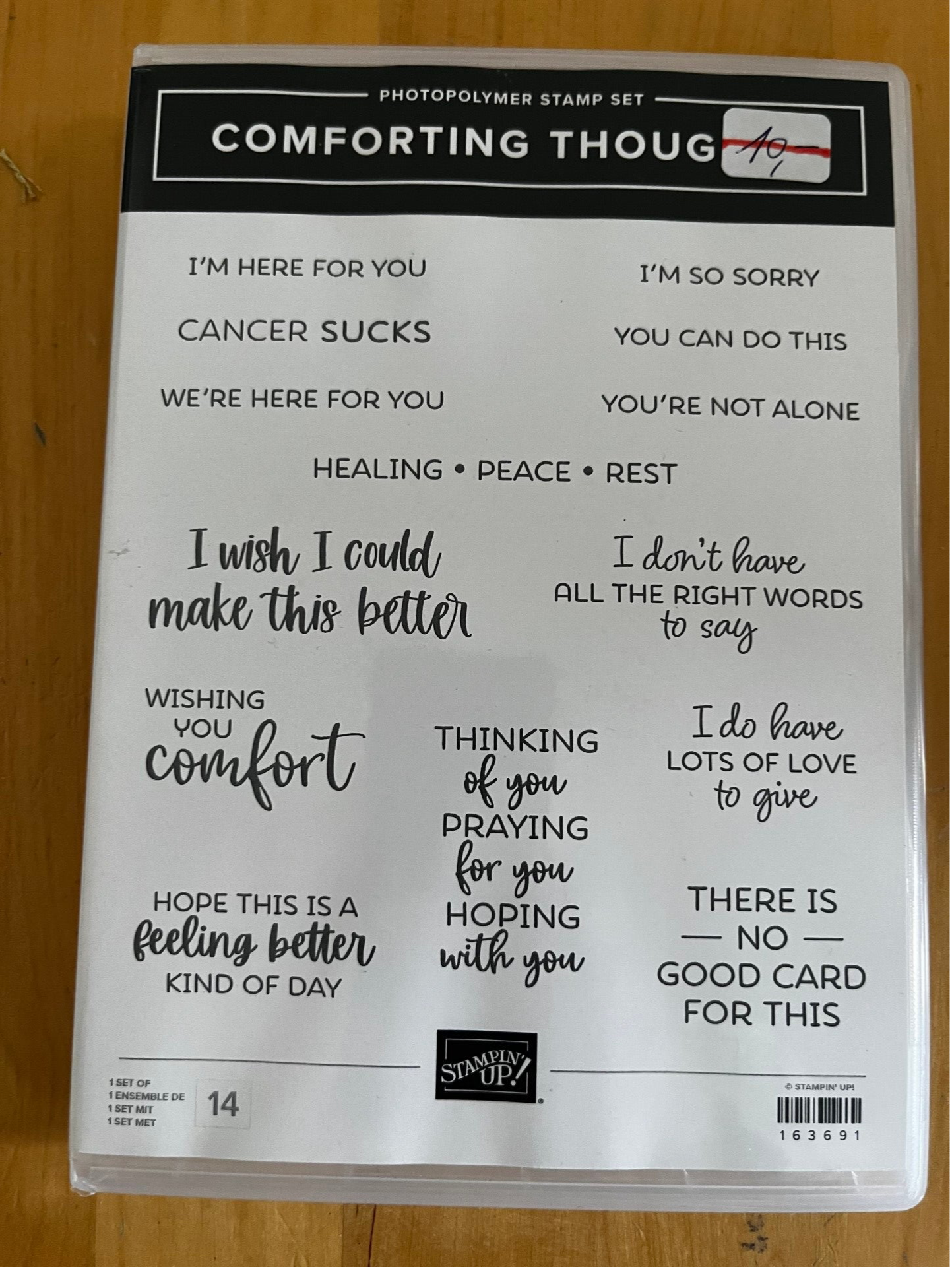 Comforting Thoughts – photopolymeerstempelset (retired)