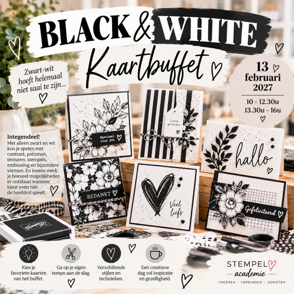 🖤 BLACK & WHITE KAARTBUFFET 🤍 13/2/2027