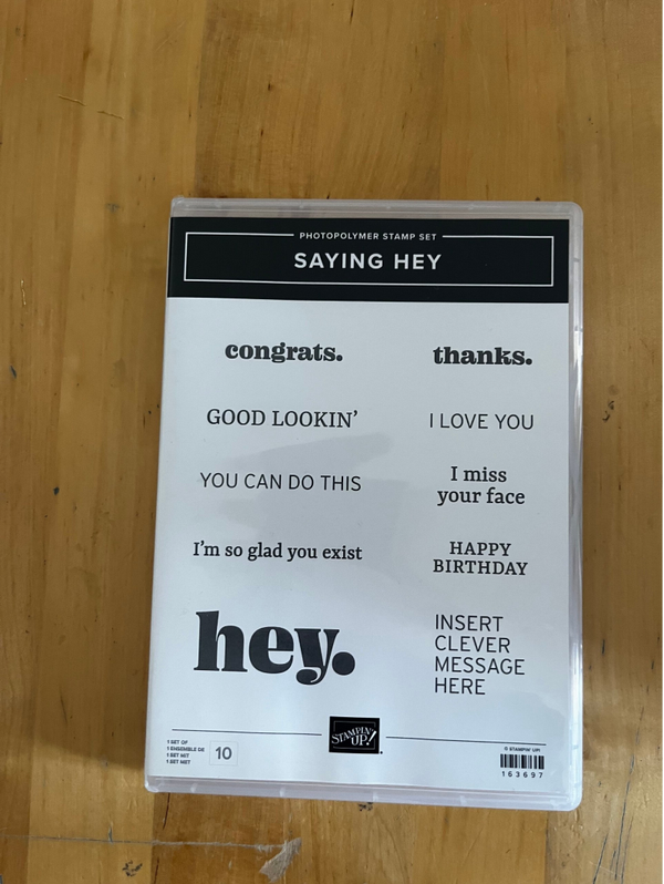 Saying hey