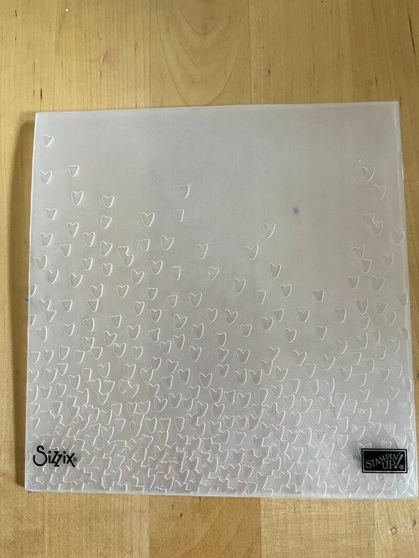 Embossing folder hartjes