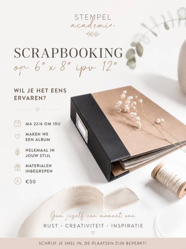 Scrapbooking Album 6’x 8’ - 22/6