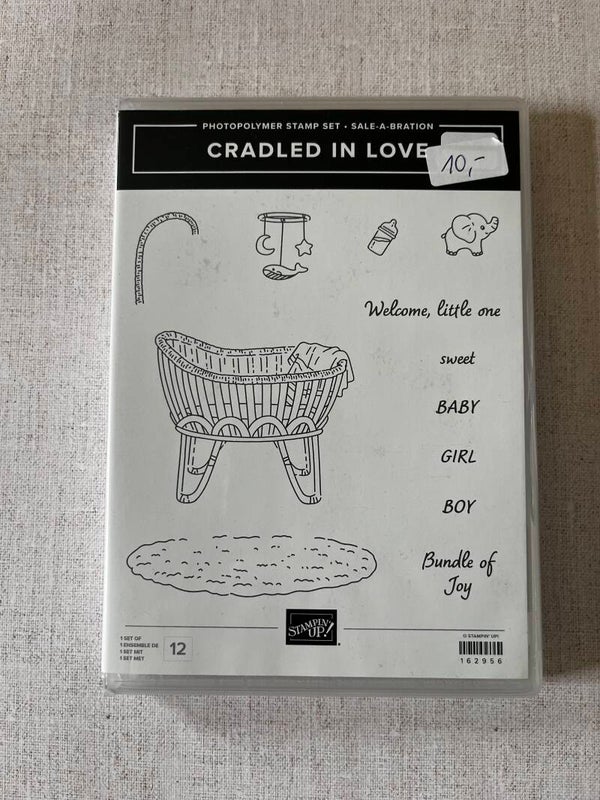 Cradled in love stempel