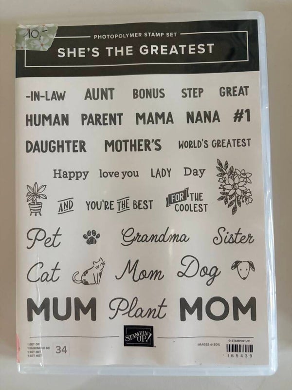 She’s the Greatest – Stampin’ Up!® stempelset – tweedehands