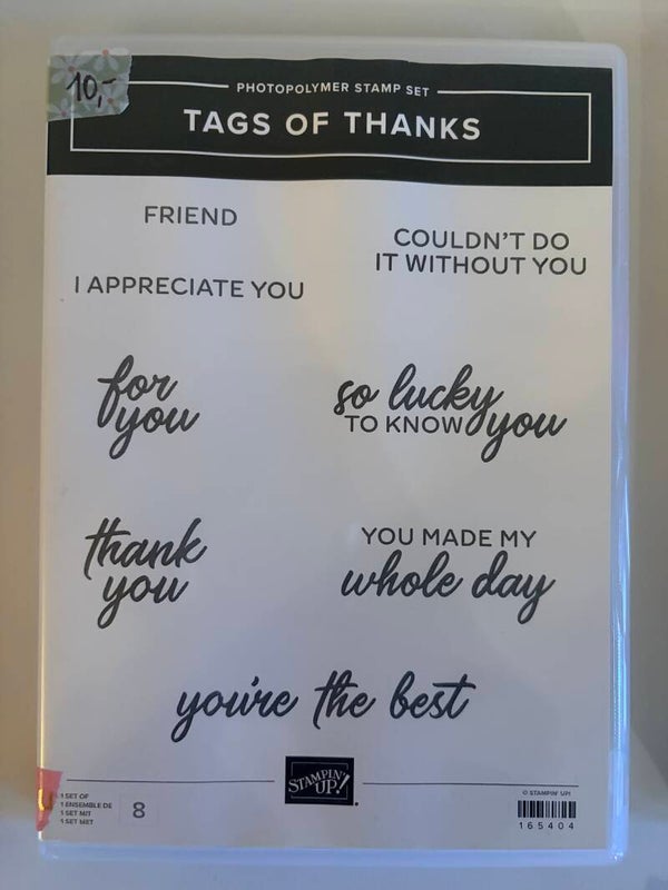 Tags of Thanks – Stampin’ Up!® stempelset – nieuw