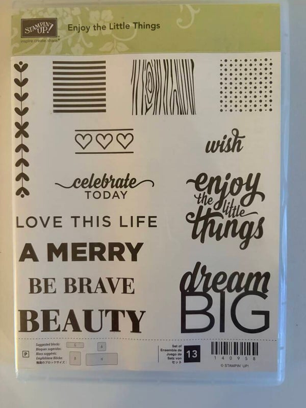 Enjoy the Little Things – Stampin’ Up!® stempelset – tweedehands
