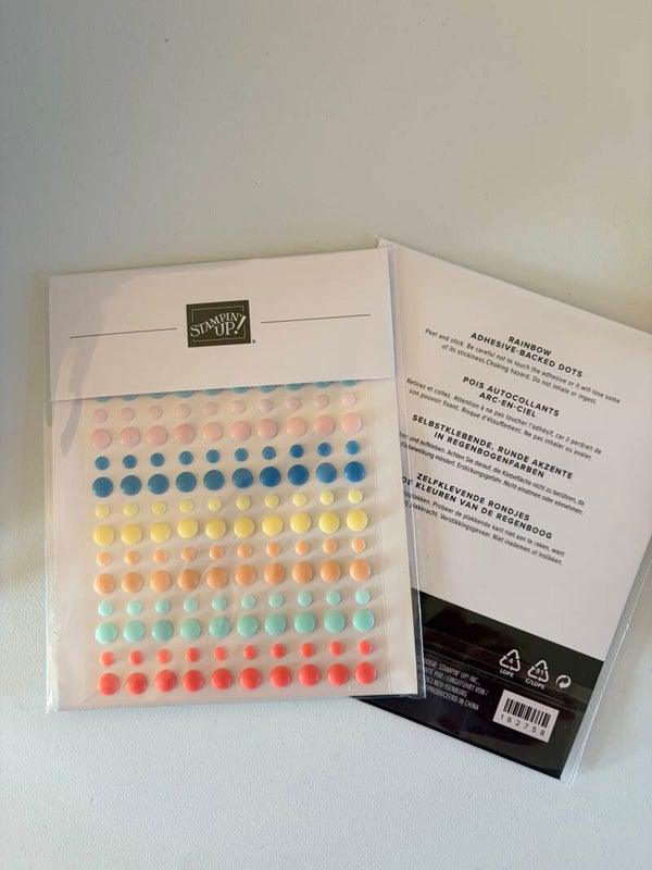 Rainbow Adhesive-Backed Dots